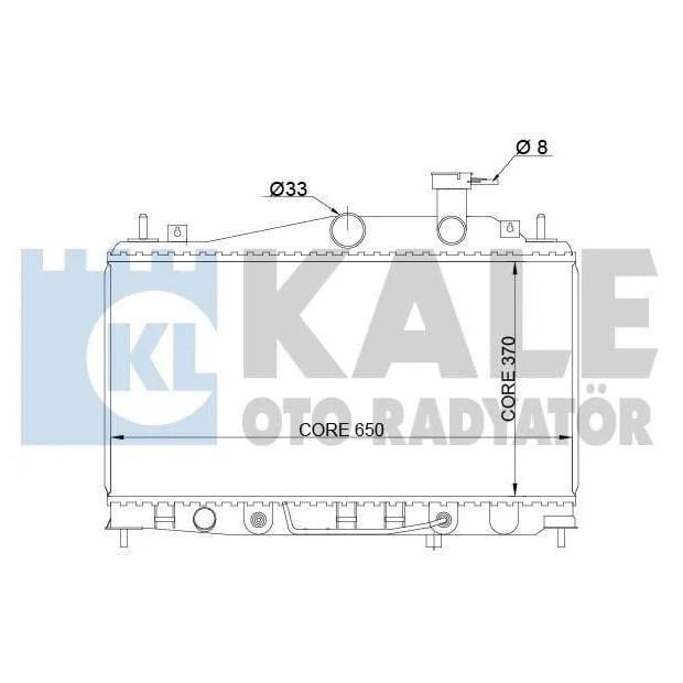 Kale Oto Radiator 357900 Радіатор охолодження двигуна 357900: Купити в Україні - Добра ціна на EXIST.UA!