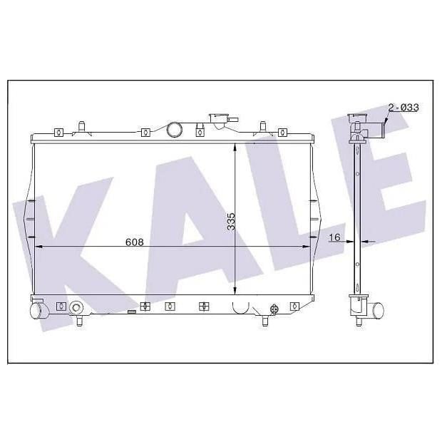 Kale Oto Radiator 347780 Радіатор охолодження двигуна 347780: Купити в Україні - Добра ціна на EXIST.UA!