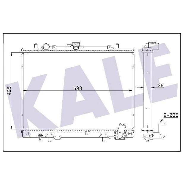 Kale Oto Radiator 362300 Радіатор охолодження двигуна 362300: Купити в Україні - Добра ціна на EXIST.UA!