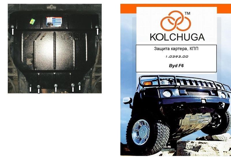 Kolchuga 1.0393.00 Захист двигуна Kolchuga стандартний 1.0393.00 для BYD (КПП, радіатор) 1039300: Приваблива ціна - Купити в Україні на EXIST.UA!