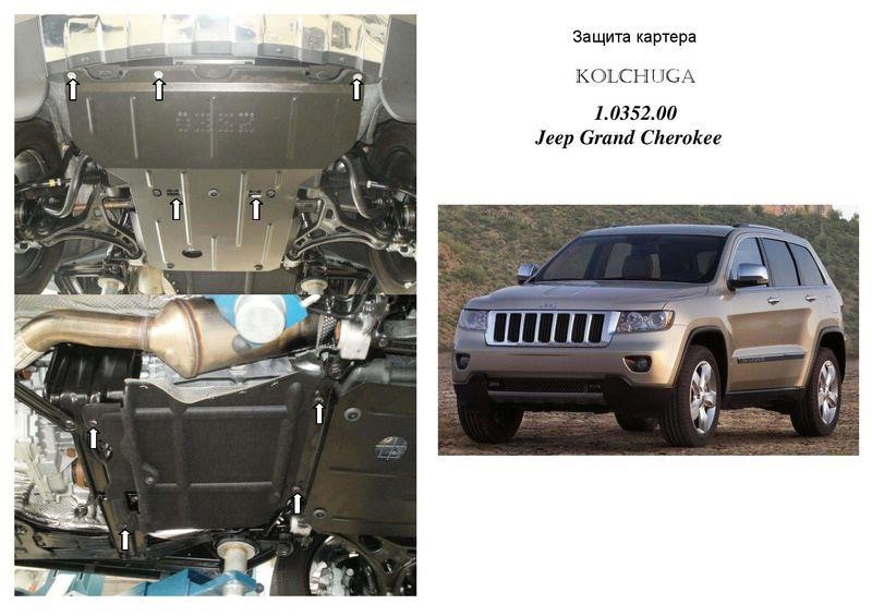 Kolchuga 2.0352.00 Захист двигуна Kolchuga преміум 2.0352.00 для Jeep (КПП, радіатор, раздатка) 2035200: Купити в Україні - Добра ціна на EXIST.UA!