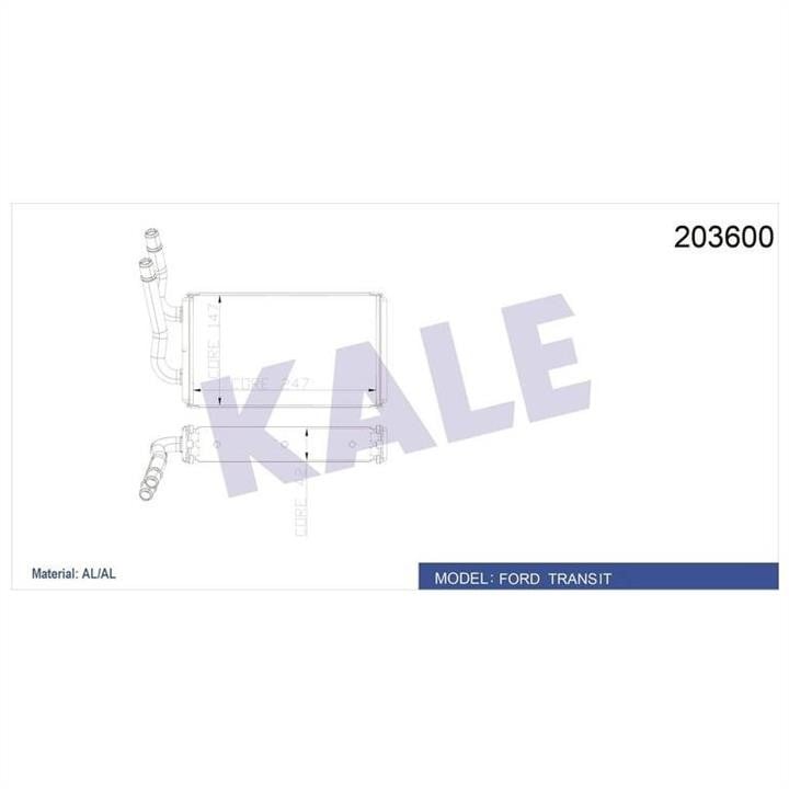 Kale Oto Radiator 203600 Радіатор опалювача салону 203600: Купити в Україні - Добра ціна на EXIST.UA!