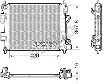 DENSO DRM41018 Радіатор охолодження двигуна DRM41018: Купити в Україні - Добра ціна на EXIST.UA!
