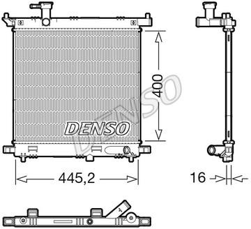 DRM46066 DENSO Радиатор охлаждения двигателя