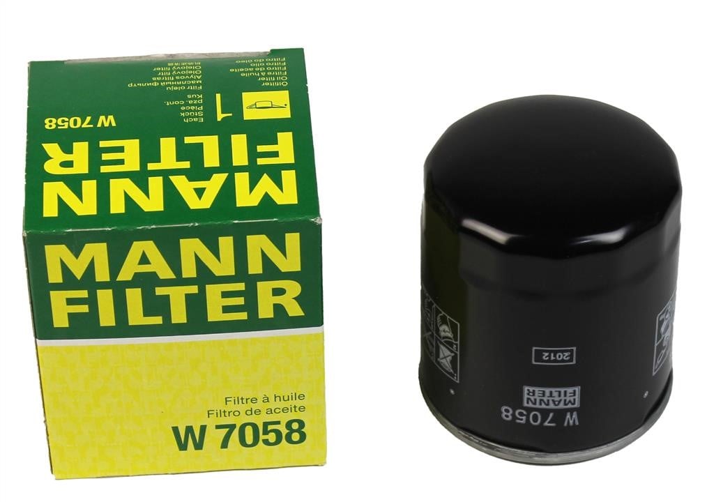 Фільтр масляний Mann-Filter W7058