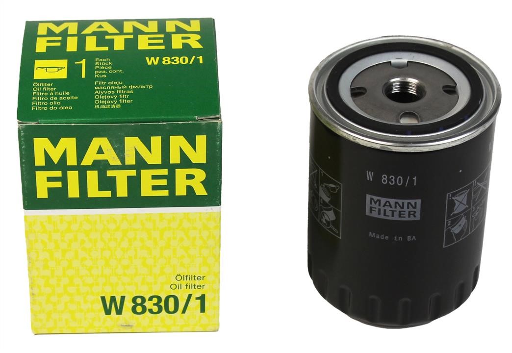 Ölfilter MANN-FILTER W 830/1 für Ford, Seat, VW