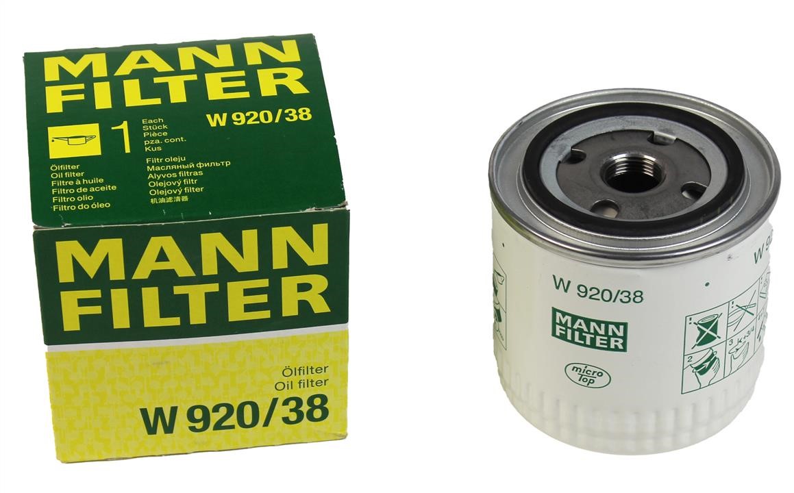 Фільтр масляний Mann-Filter W 920&#x2F;38