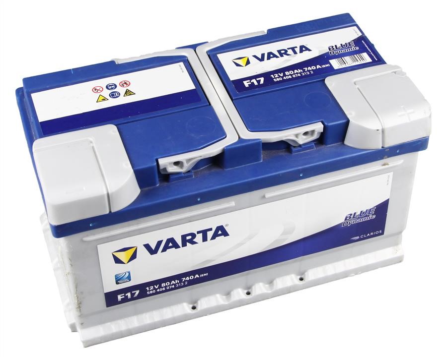 Батарея аккумуляторная Varta Blue Dynamic 12В 80Ач 740А(EN) R+ Varta 5804060743132 - фото 2