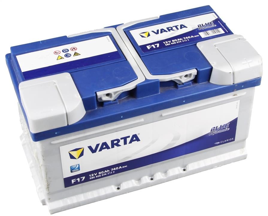Батарея аккумуляторная Varta Blue Dynamic 12В 80Ач 740A(EN) R+ Varta 5804060743132