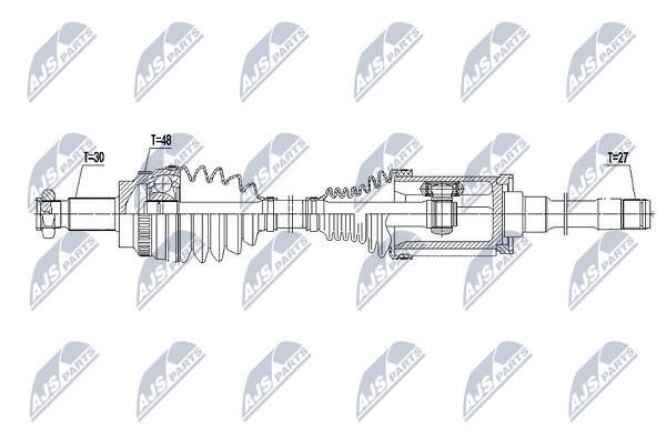 NTY NPW-BM-145 Вал привідний правий NPWBM145: Купити в Україні - Добра ціна на EXIST.UA!