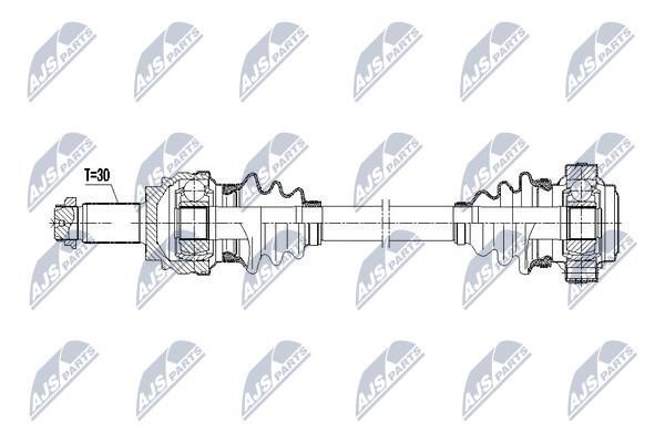 Вал приводной правый NTY NPW-BM-071