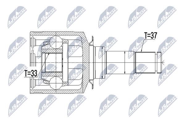 Шарнир равных угловых скоростей (ШРУС), внутренний NTY NPW-ME-049