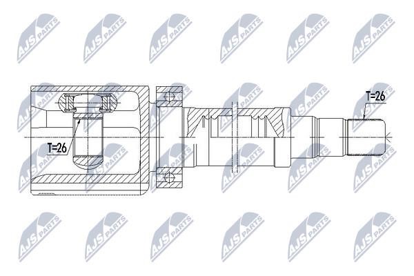 Шарнир равных угловых скоростей (ШРУС), внутренний NTY NPW-VV-085