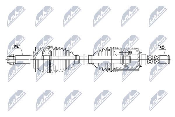 Вал приводной NTY NPW-SB-015