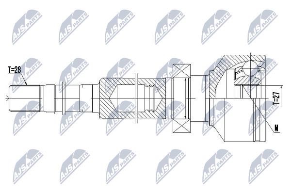 Шарнир равных угловых скоростей (ШРУС), внутренний NTY NPW-VV-099