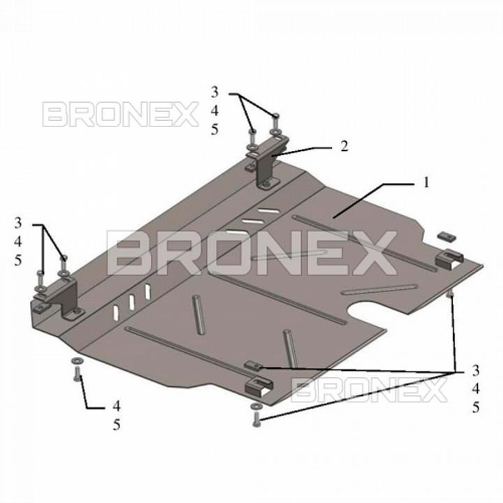 Bronex 101.0342.00 Захист двигуна Bronex стандартна 101.0342.00 для Toyota Yaris III (радіатор, КПП) 101034200: Приваблива ціна - Купити в Україні на EXIST.UA!