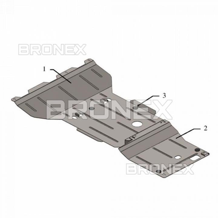 Bronex 101.0352.00 Захист двигуна Bronex стандартна 101.0352.00 для Jeep Grand Cherokee (радіатор, КПП) 101035200: Приваблива ціна - Купити в Україні на EXIST.UA!