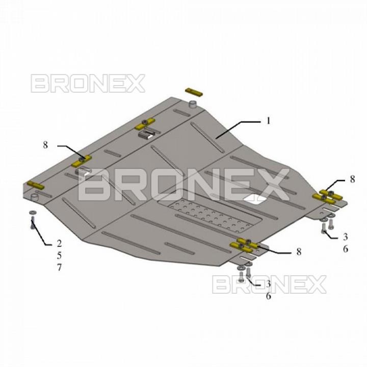 Bronex 101.0400.00 Захист двигуна Bronex стандартна 101.0400.00 для ZAZ Chance (радіатор, КПП) 101040000: Приваблива ціна - Купити в Україні на EXIST.UA!