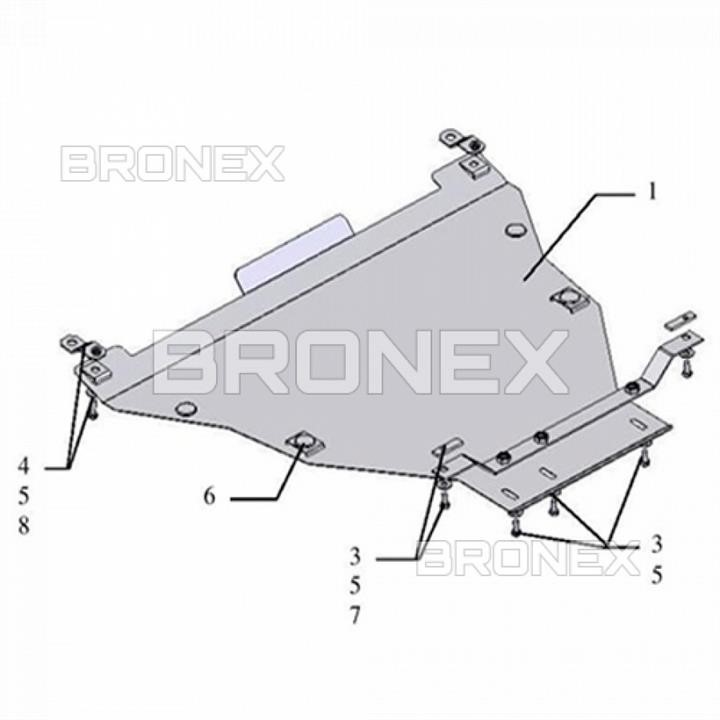Bronex 101.0200.00 Захист двигуна Bronex стандартна 101.0200.00 для Acura TLX (радіатор, КПП) 101020000: Купити в Україні - Добра ціна на EXIST.UA!