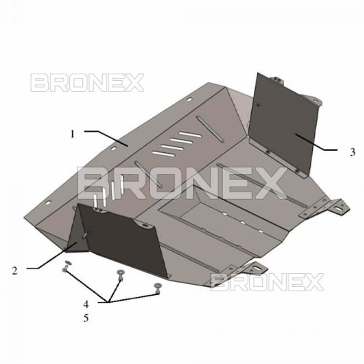 Bronex 101.0362.00 Захист двигуна Bronex стандартна 101.0362.00 для Fiat Doblo (радіатор, КПП) 101036200: Купити в Україні - Добра ціна на EXIST.UA!