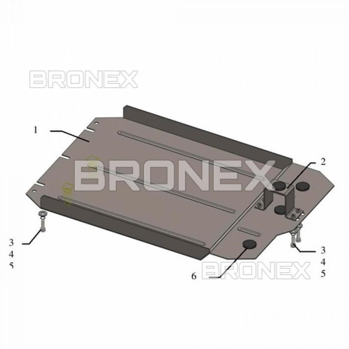 Bronex 101.0411.00 Захист розподільчої коробкиBronex стандартна 101.0411.00 для Mitsubishi Pajero Sport 101041100: Купити в Україні - Добра ціна на EXIST.UA!