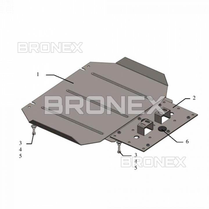 Bronex 101.0414.00 захист КППBronex стандартна 101.0414.00 для Mitsubishi Pajero Sport/Mitsubishi L200 101041400: Купити в Україні - Добра ціна на EXIST.UA!