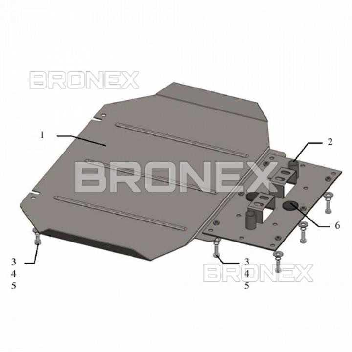 Bronex 101.0415.00 захист АКПП Bronex стандартна 101.0415.00 для Mitsubishi Pajero Sport/Mitsubishi L200 101041500: Купити в Україні - Добра ціна на EXIST.UA!