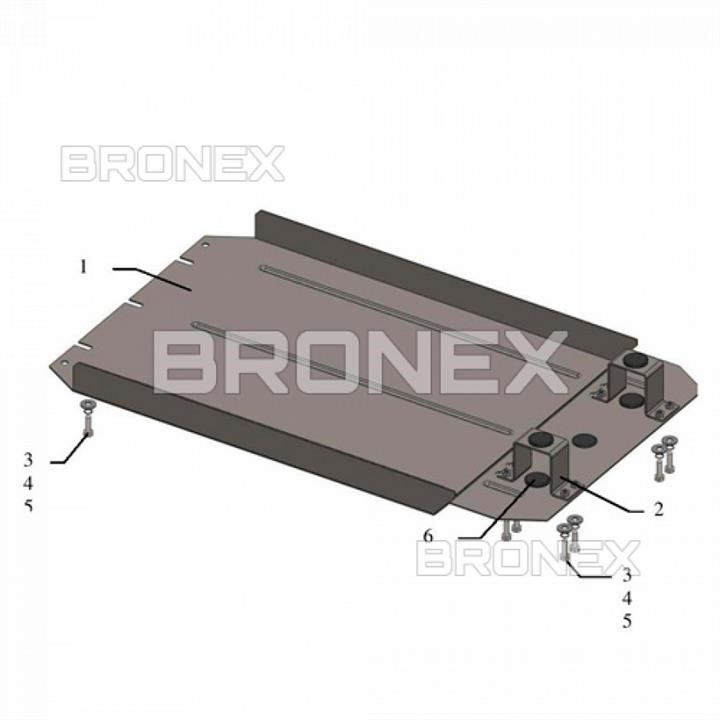 Bronex 101.0416.00 Захист розподільчої коробкиBronex стандартна 101.0416.00 для Mitsubishi L200 101041600: Приваблива ціна - Купити в Україні на EXIST.UA!