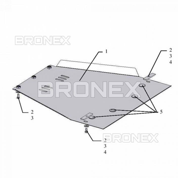 Bronex 101.0376.00 Захист двигуна Bronex стандартна 101.0376.00 для Great Wall Voleex (радіатор, КПП) 101037600: Купити в Україні - Добра ціна на EXIST.UA!