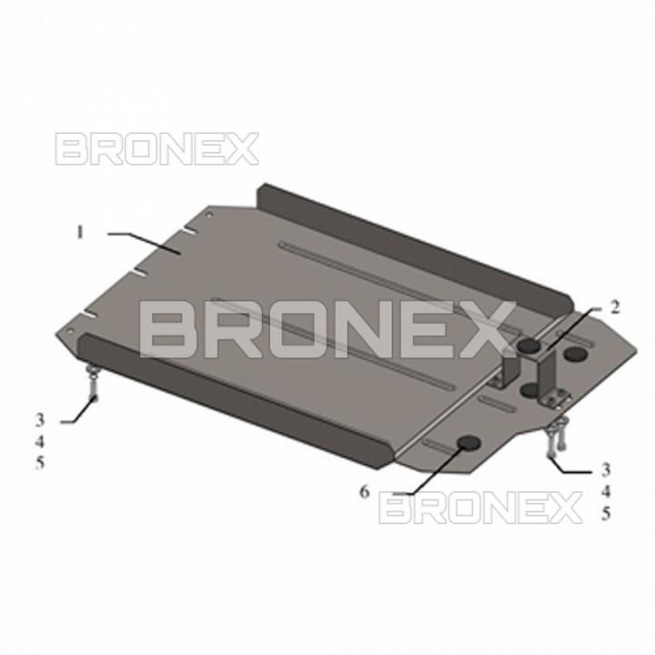 Bronex 101.0419.00 захист КППBronex стандартна 101.0419.00 для Mitsubishi Pajero Sport (розподільча коробка) 101041900: Купити в Україні - Добра ціна на EXIST.UA!