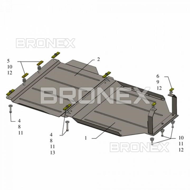 Bronex 101.0135.00 захист КППBronex стандартна 101.0135.00 для Suzuki Grand Vitara II (розподільча коробка) 101013500: Купити в Україні - Добра ціна на EXIST.UA!