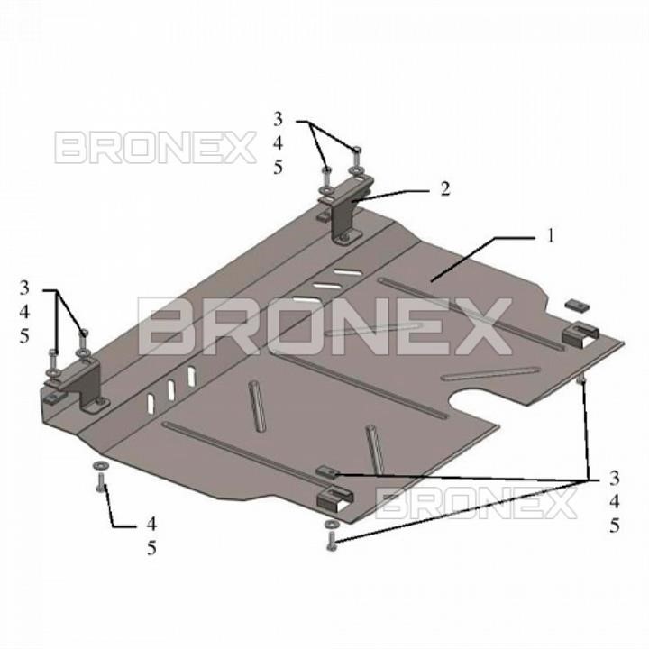 Bronex 101.0813.00 Захист двигуна Bronex стандартна 101.0813.00 для Toyota Yaris III (радіатор, КПП) 101081300: Купити в Україні - Добра ціна на EXIST.UA!