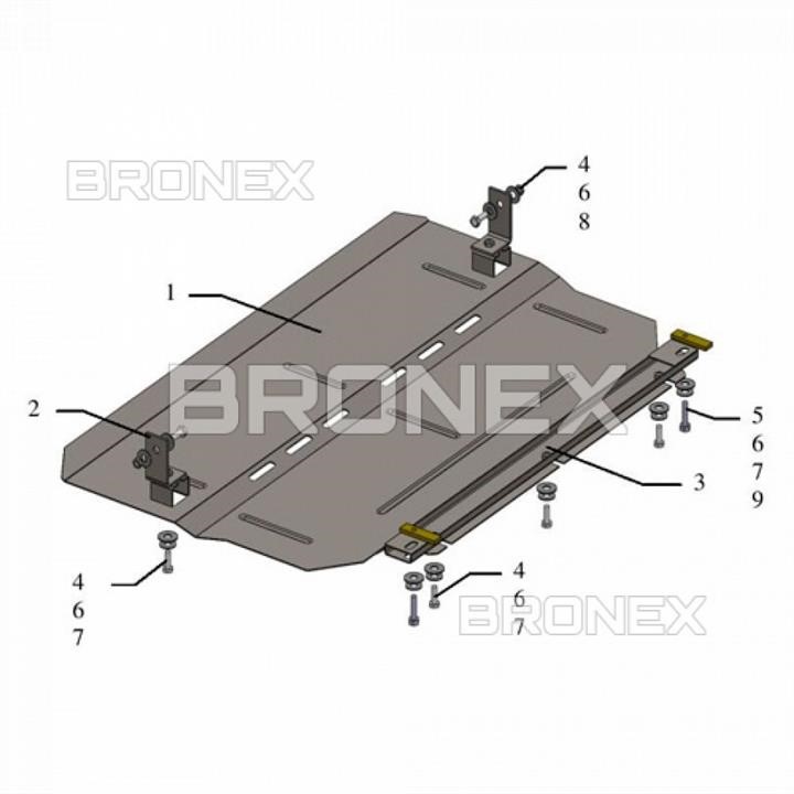 Bronex 101.0620.00 Захист двигуна Bronex стандартна 101.0620.00 для Peugeot 2008 I (радіатор, КПП) 101062000: Купити в Україні - Добра ціна на EXIST.UA!