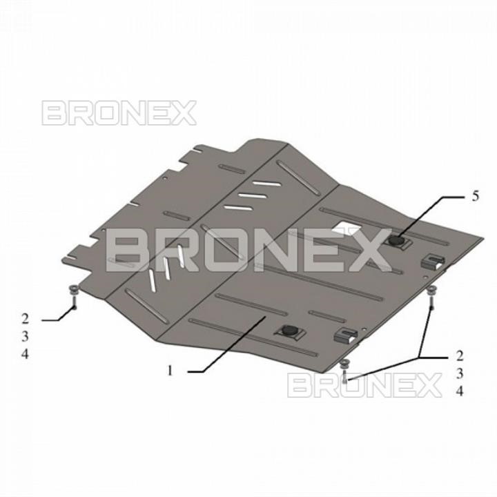 Bronex 101.0675.00 Захист двигуна Bronex стандартна 101.0675.00 для Citroen C4 Picasso (радіатор, КПП) 101067500: Купити в Україні - Добра ціна на EXIST.UA!