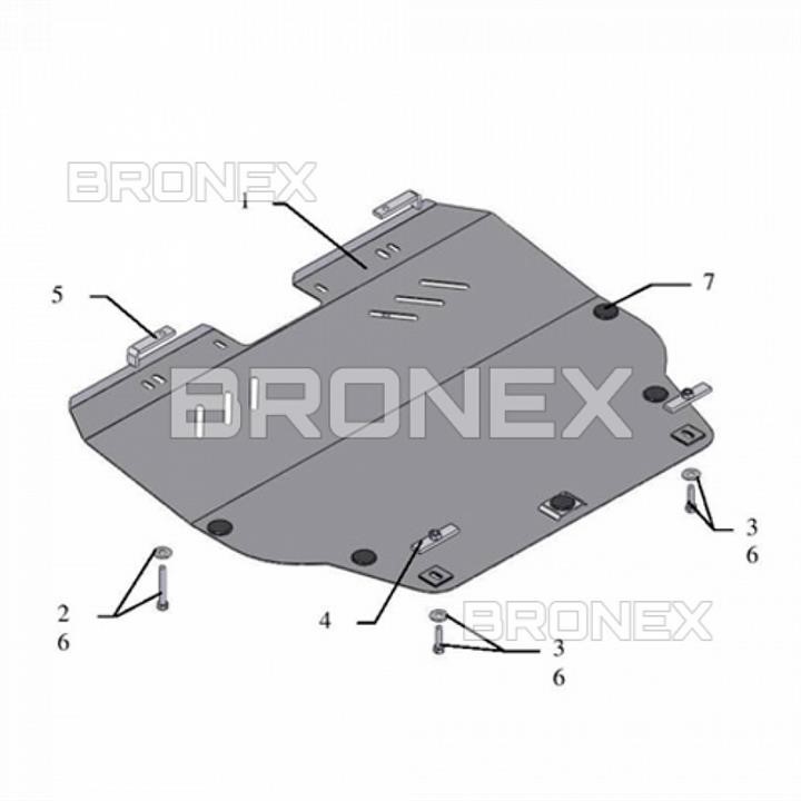 Bronex 101.0227.00 Захист двигуна Bronex стандартна 101.0227.00 для Mazda 6 GH (радіатор, КПП) 101022700: Купити в Україні - Добра ціна на EXIST.UA!