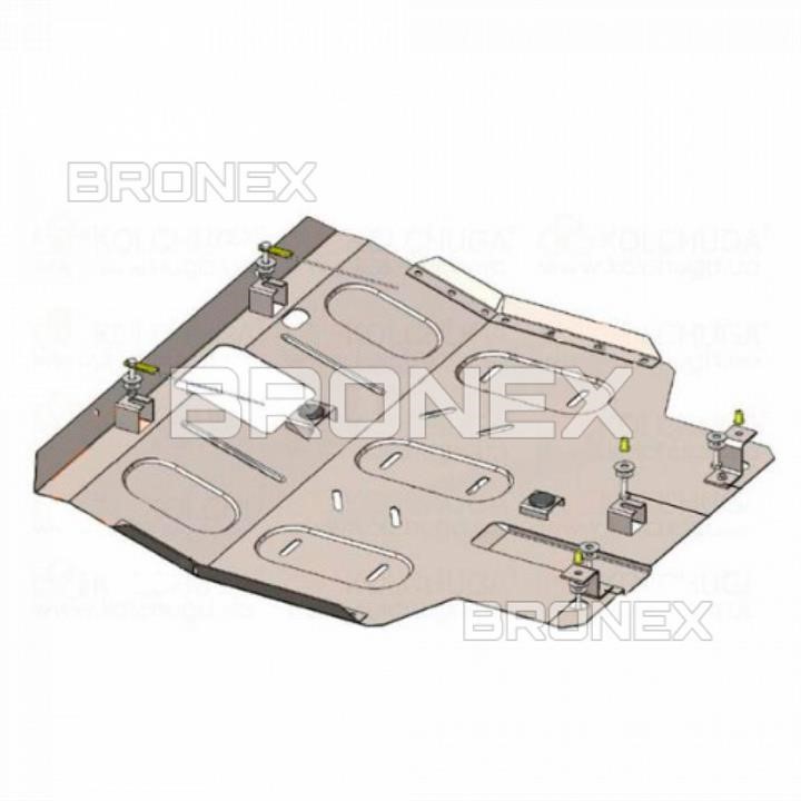 Bronex 101.0822.00 Захист двигуна Bronex стандартна 101.0822.00 для Hyundai Pony (радіатор, КПП) 101082200: Купити в Україні - Добра ціна на EXIST.UA!