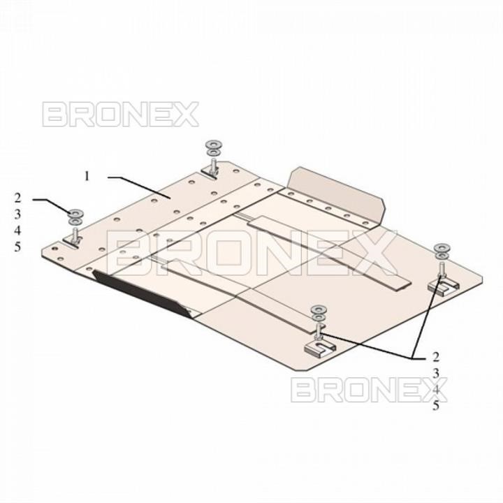 Bronex 101.0741.00 захист АКПП Bronex стандартна 101.0741.00 для Mitsubishi Pajero Sport 101074100: Купити в Україні - Добра ціна на EXIST.UA!