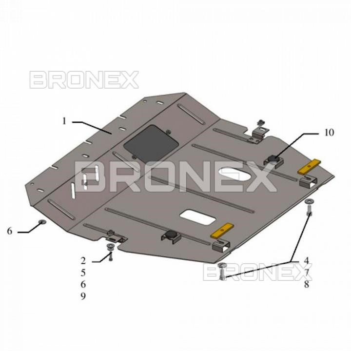 Bronex 101.0628.00 Захист двигуна Bronex стандартна 101.0628.00 для Nissan Sentra (радіатор) 101062800: Купити в Україні - Добра ціна на EXIST.UA!