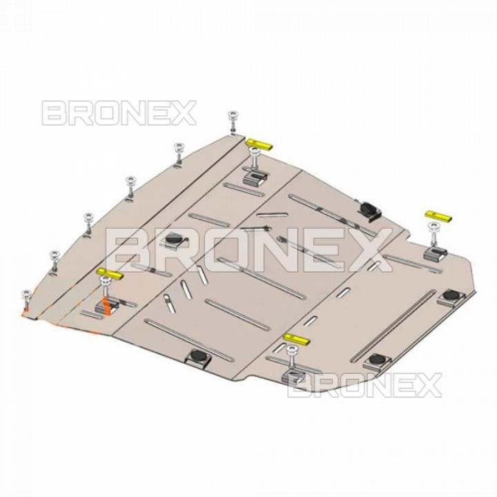Bronex 101.0837.00 Захист двигуна Bronex стандартна 101.0837.00 для Nissan Qashqai J11 (радіатор, КПП) 101083700: Купити в Україні - Добра ціна на EXIST.UA!