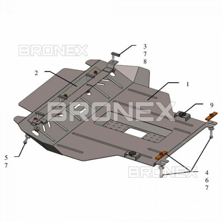 Bronex 101.0485.00 Захист двигуна Bronex стандартна 101.0485.00 для Chery Amulet (радіатор, КПП) 101048500: Приваблива ціна - Купити в Україні на EXIST.UA!