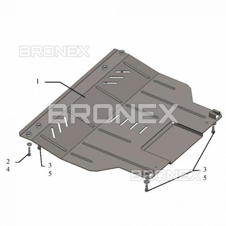 Bronex 101.0444.00 Захист двигуна Bronex стандартна 101.0444.00 для Fiat Fiorino Qubo (радіатор, КПП) 101044400: Купити в Україні - Добра ціна на EXIST.UA!