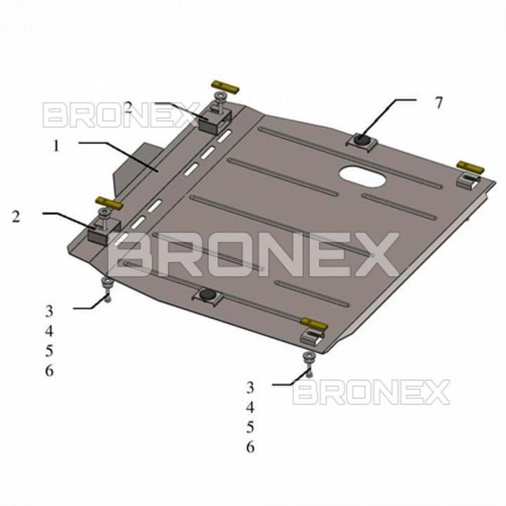Bronex 101.0490.00 Захист двигуна Bronex стандартна 101.0490.00 для Acura RDX (КПП) 101049000: Купити в Україні - Добра ціна на EXIST.UA!