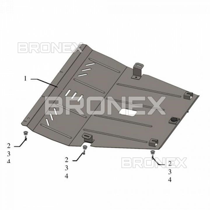 Bronex 101.0590.00 Захист двигуна Bronex стандартна 101.0590.00 для Jeep Cherokee (радіатор, КПП) 101059000: Купити в Україні - Добра ціна на EXIST.UA!