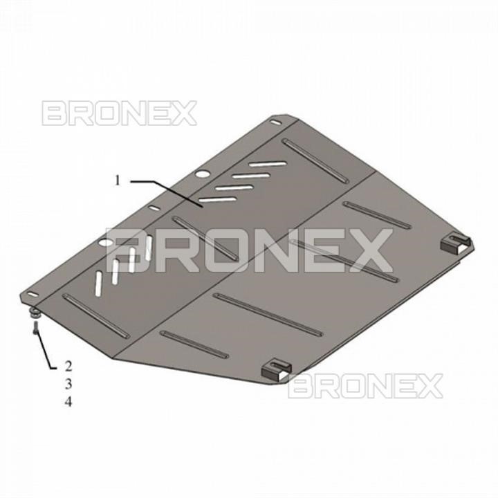 Bronex 101.0497.00 Захист двигуна Bronex стандартна 101.0497.00 для Fiat L 500 (радіатор, КПП) 101049700: Приваблива ціна - Купити в Україні на EXIST.UA!