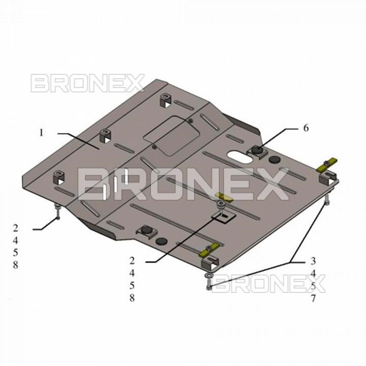 Bronex 101.0643.00 Захист двигуна Bronex стандартна 101.0643.00 для Suzuki Celerio (КПП) 101064300: Приваблива ціна - Купити в Україні на EXIST.UA!
