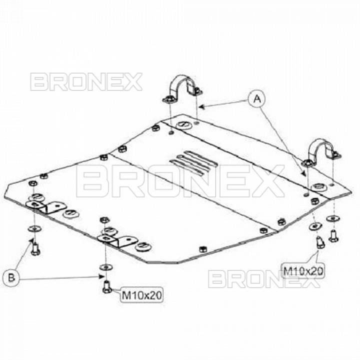 Bronex 101.9087.01 Захист двигуна Bronex стандартна 101.9087.01 для Audi A6 C4/Audi 100 С4 101908701: Купити в Україні - Добра ціна на EXIST.UA!