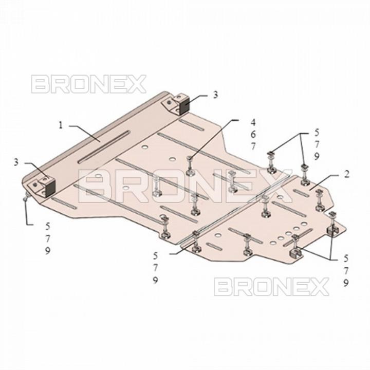 Bronex 101.0898.00 Захист двигуна Bronex стандартна 101.0898.00 для Bentley Bentayga 101089800: Купити в Україні - Добра ціна на EXIST.UA!