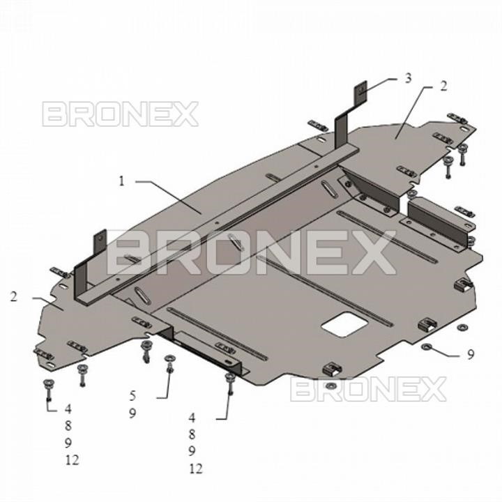 Bronex 101.0704.00 Захист двигуна Bronex стандартна 101.0704.00 для Hyundai I-20 II (радіатор, КПП) 101070400: Приваблива ціна - Купити в Україні на EXIST.UA!