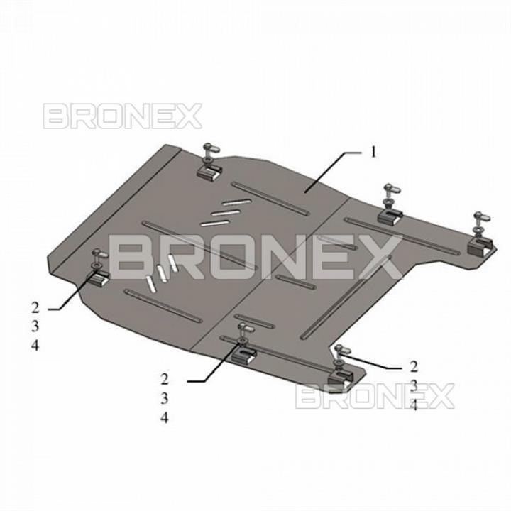 Bronex 101.0648.00 Захист двигуна Bronex стандартна 101.0648.00 для Opel Insignia A (КПП) 101064800: Купити в Україні - Добра ціна на EXIST.UA!