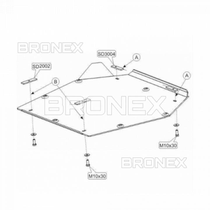 Bronex 101.9475.00 Захист двигуна Bronex стандартна 101.9475.00 для Volvo S60 / S80 (КПП) 101947500: Купити в Україні - Добра ціна на EXIST.UA!